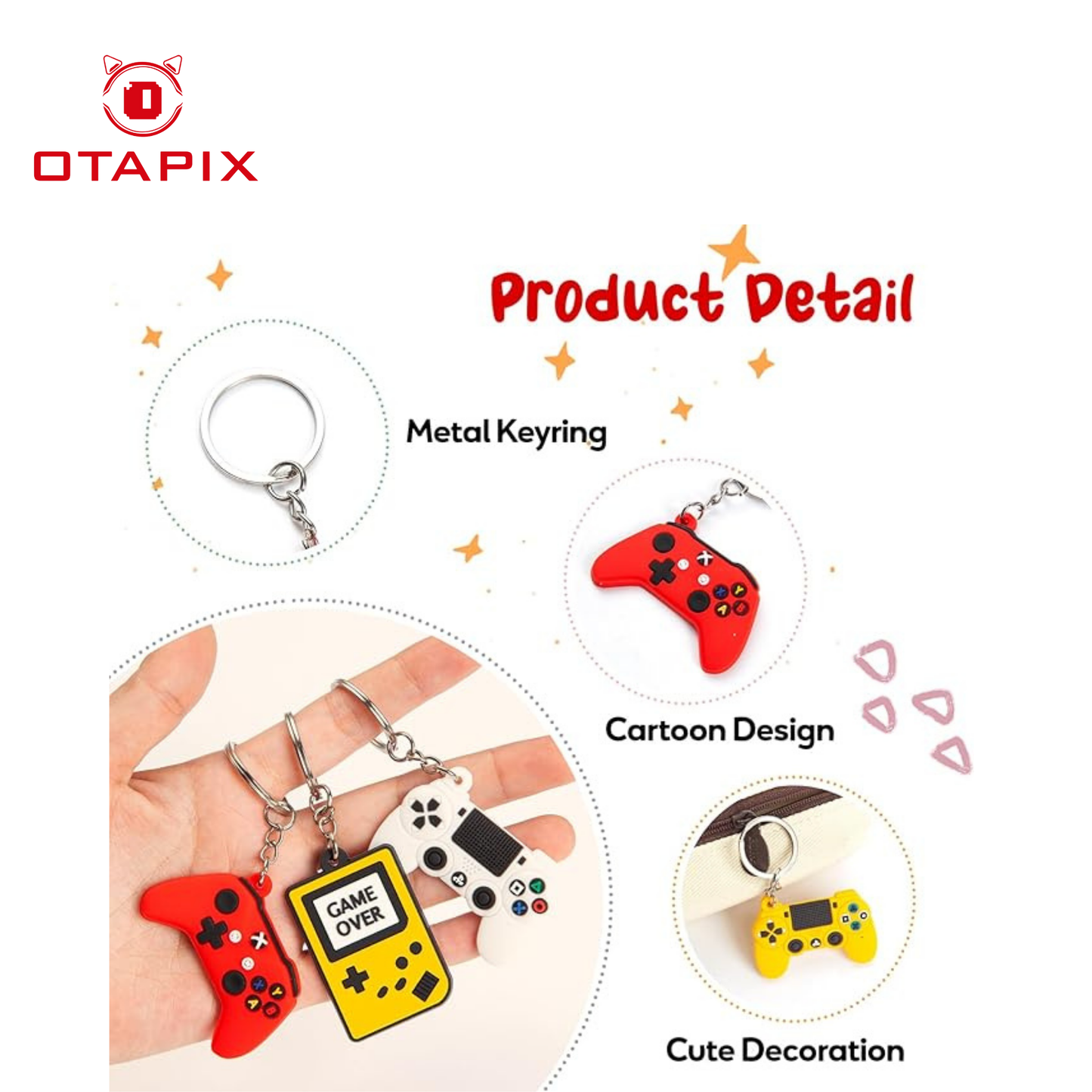 Llaveros de video juegos, llavero de silicona, accesorios para regalos de fiesta