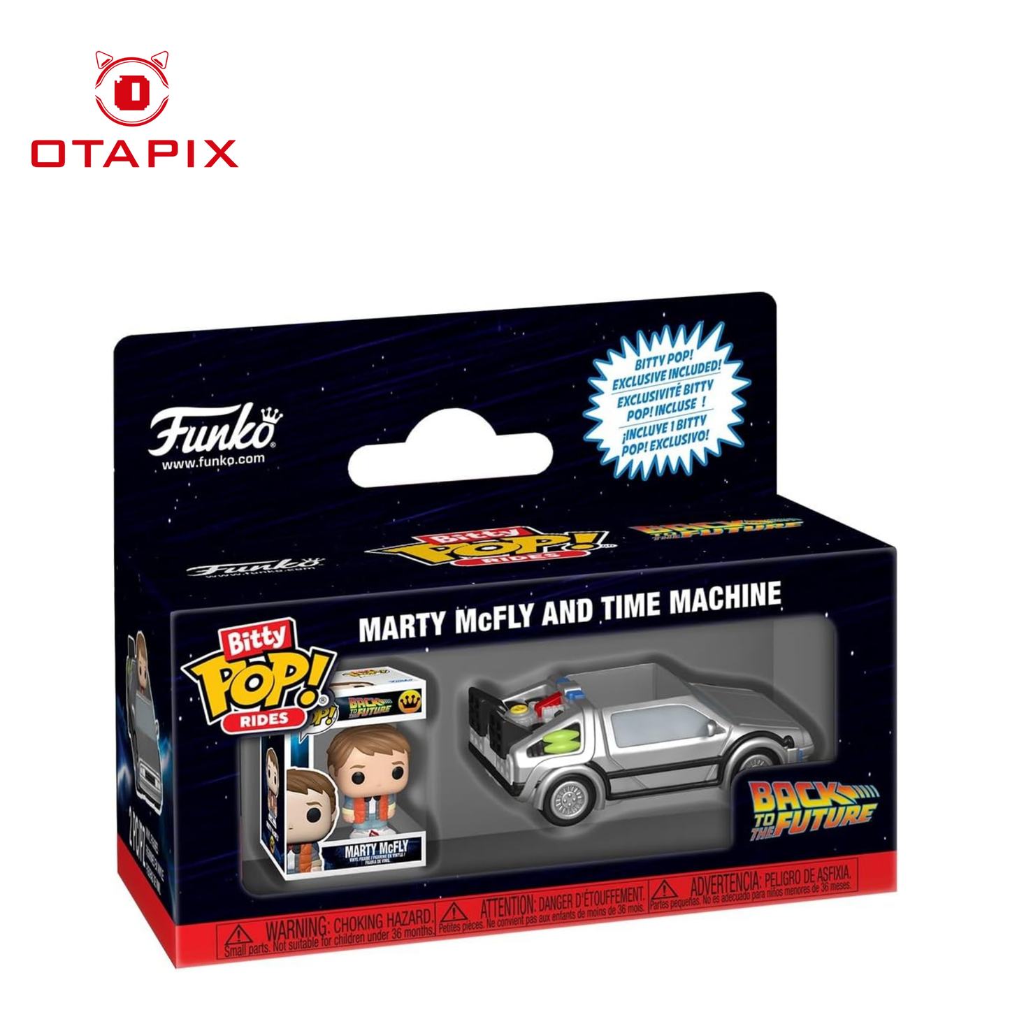 Bitty Pop! Marty McFly & Máquina del Tiempo – Back to the Future | Otapix