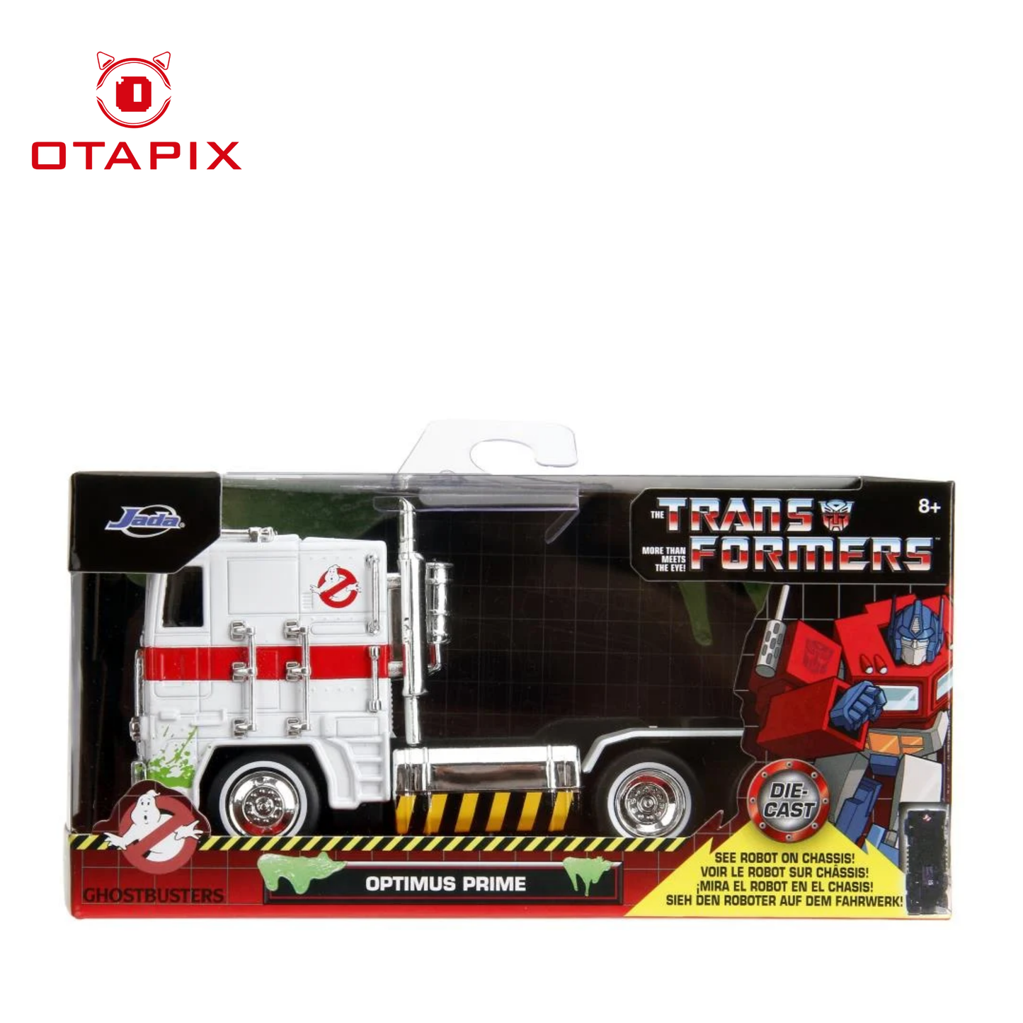 Ghostbusters x Transformers – G1 Optimus Prime Ecto-1 Graphics 40th Anniversary 1/32 Scale | Otapix