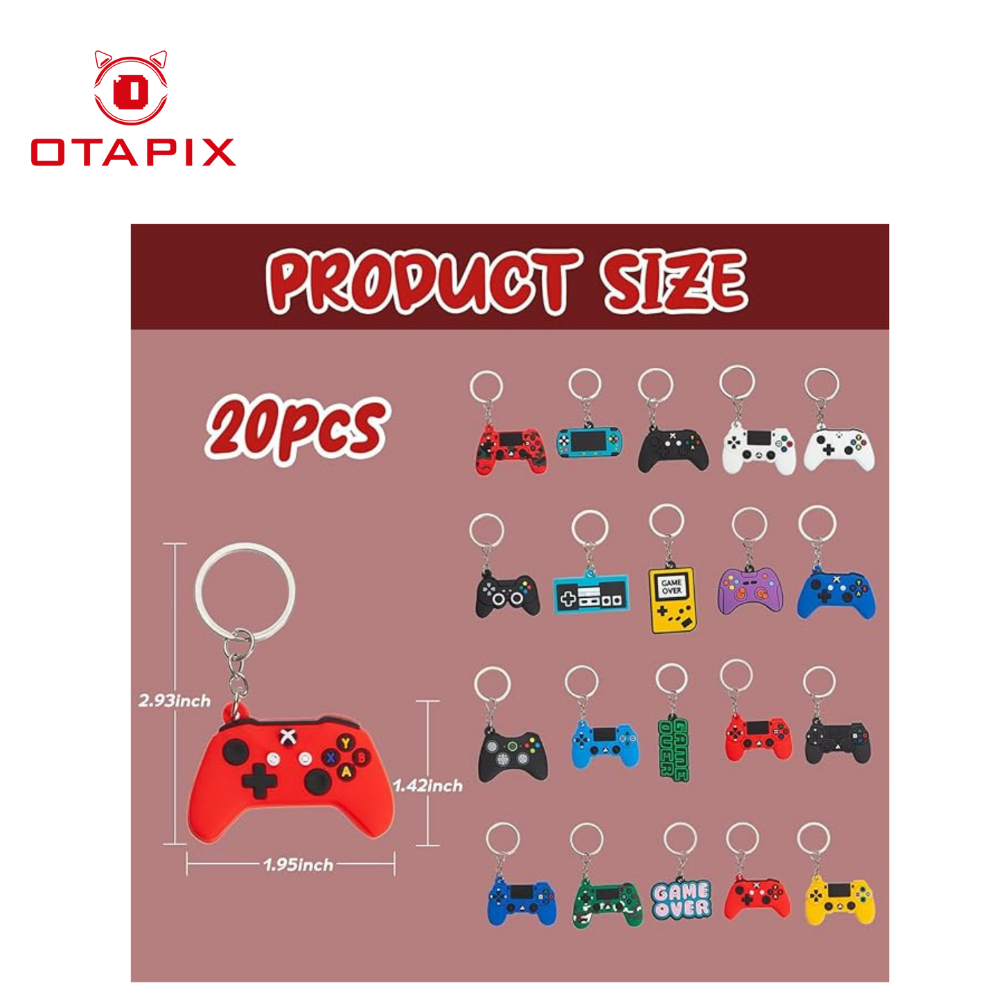 Llaveros de video juegos, llavero de silicona, accesorios para regalos de fiesta