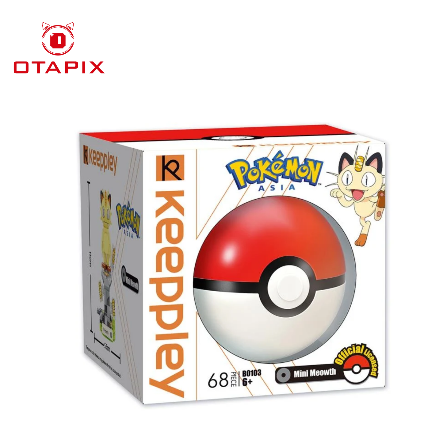 Pokémon Meowth Mini Qman | Set de Bloques Coleccionable | Otapix