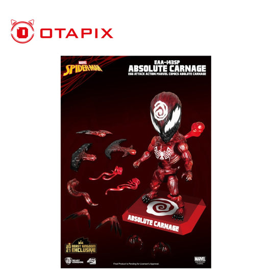 Figura Carnage Egg Attack Action EAA-143SP Marvel con accesorios