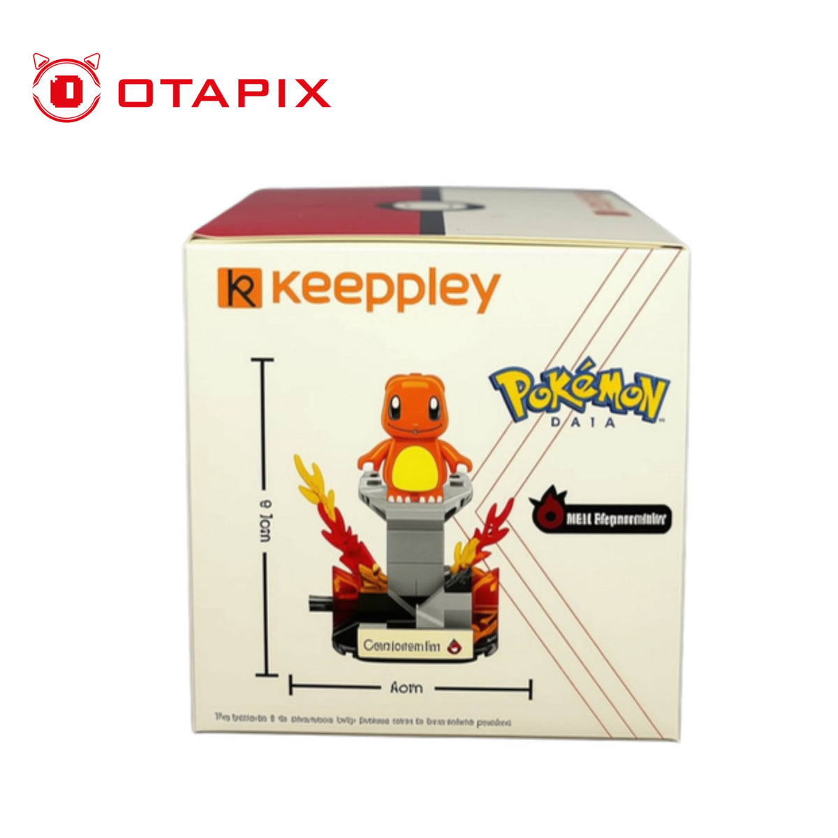 Costado de la caja del Charmander Qman armado