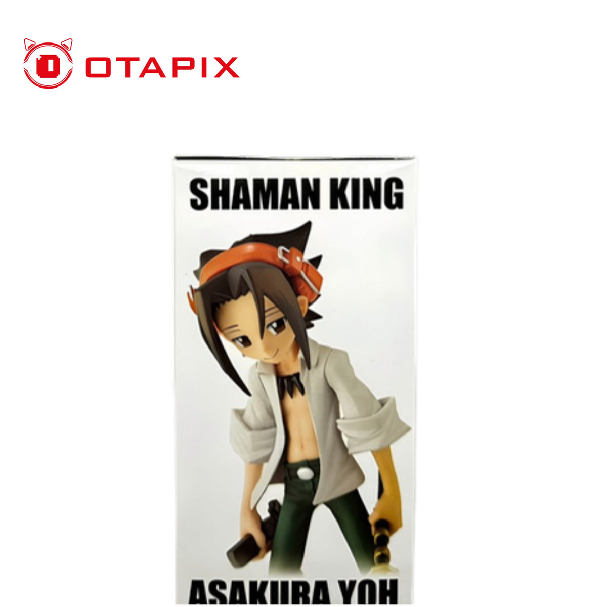 Costado de la caja de Yoh Asakura Shaman King