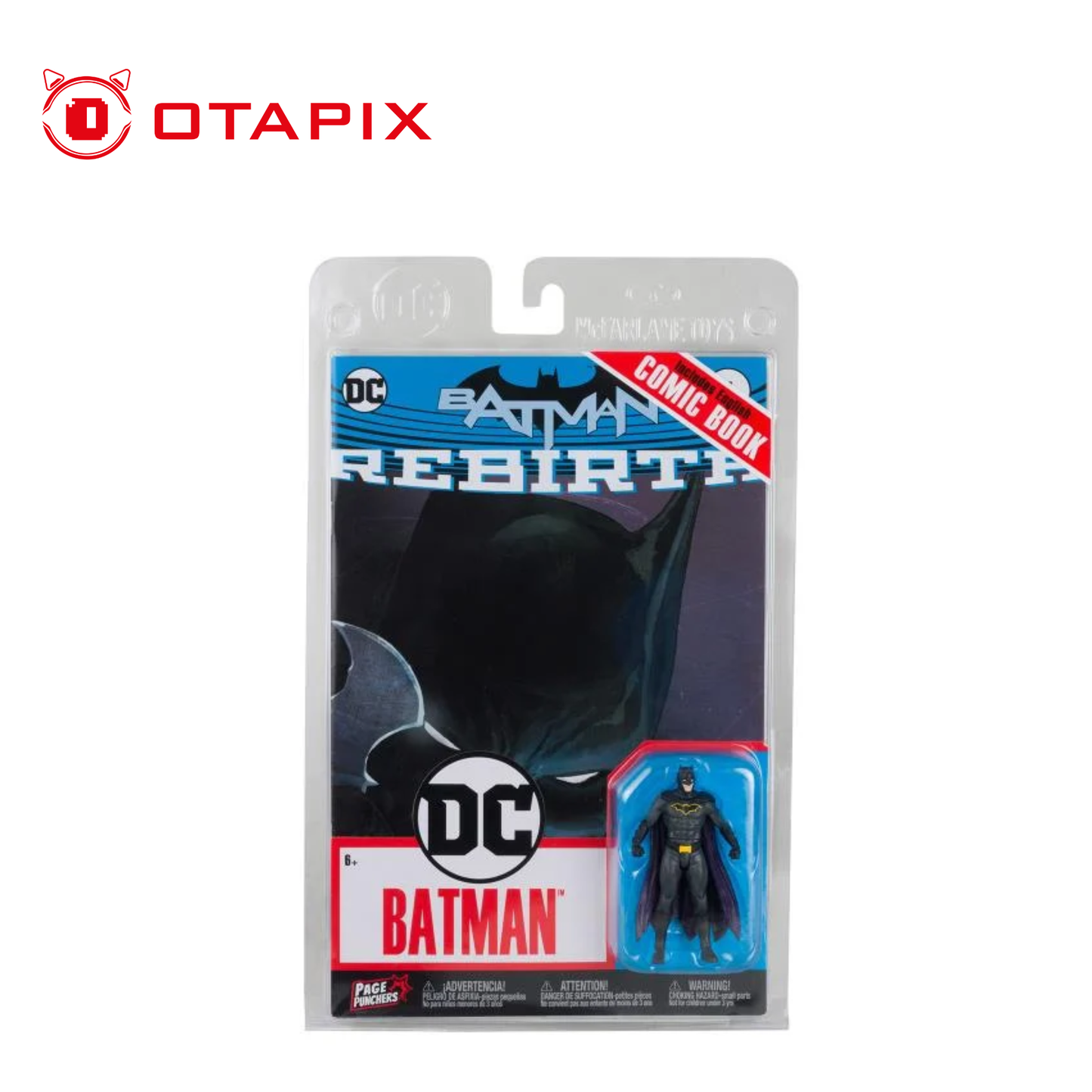 Batman Rebirth Page Punchers 3” Figura + Cómic DC | Otapix