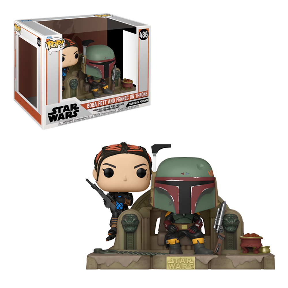 Funko Pop Moments Star Wars Boba Fett Fennec Shand Throne #486