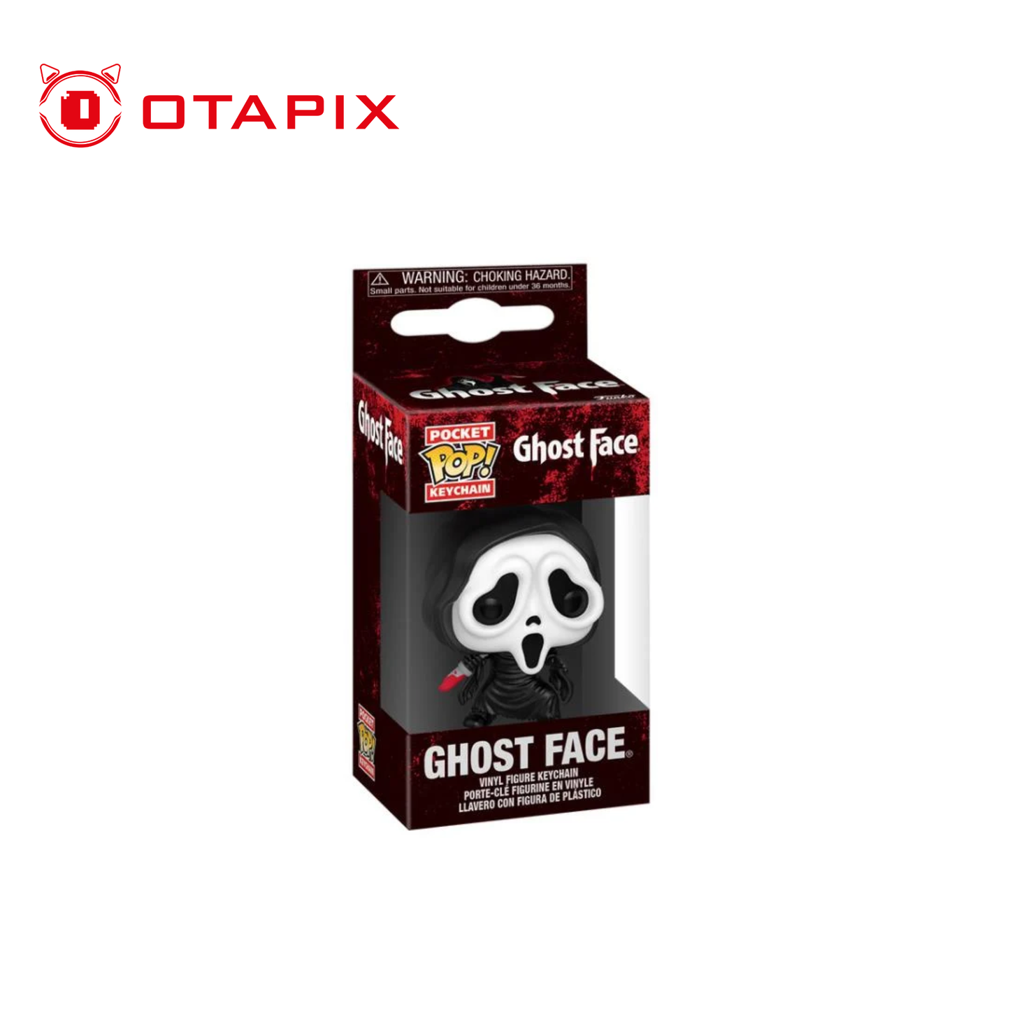 Funko Pocket Pop! Keychain Ghost Face con Cuchillo | Llavero Coleccionable