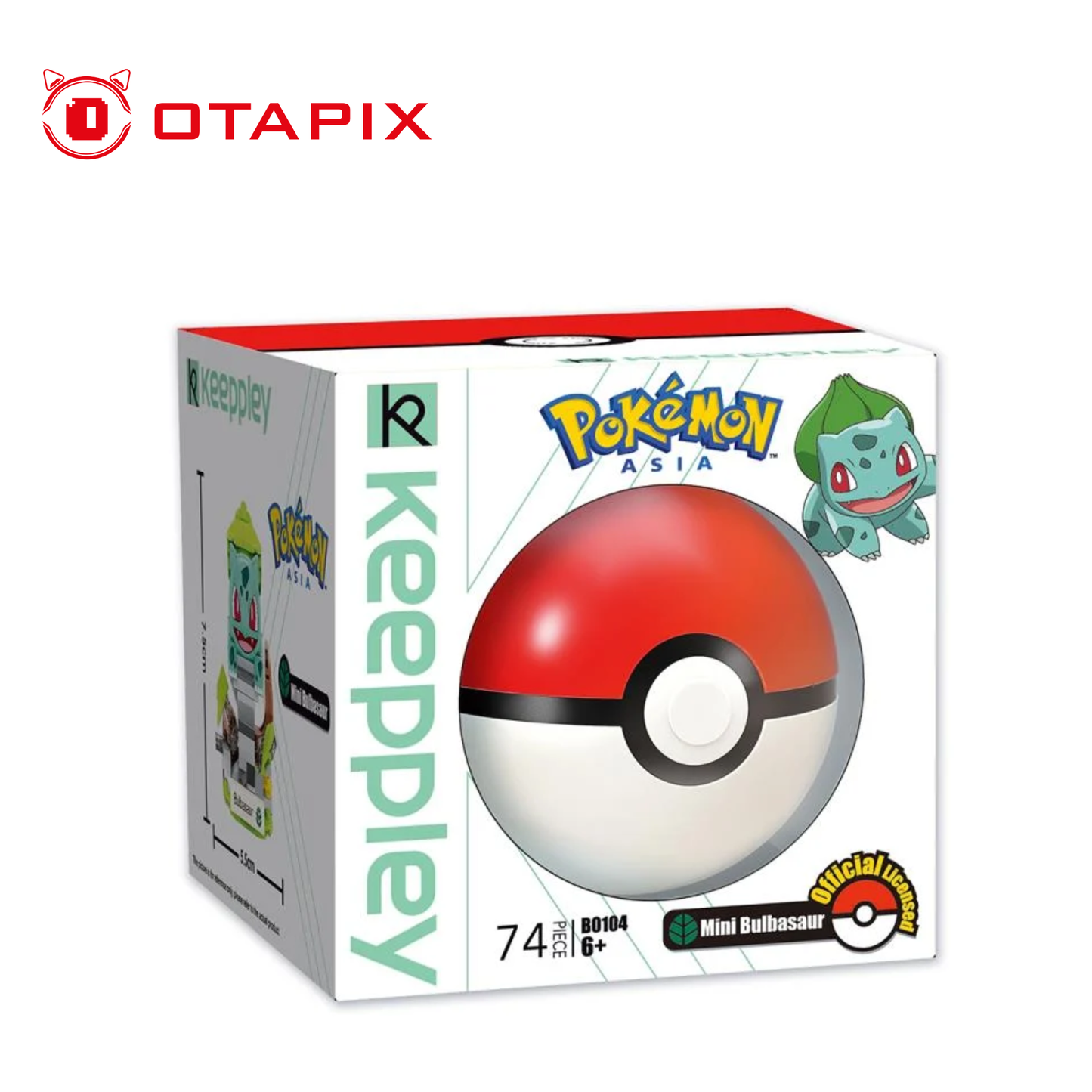 Pokémon Bulbasaur Mini Qman | Set de Bloques de Construcción | Otapix