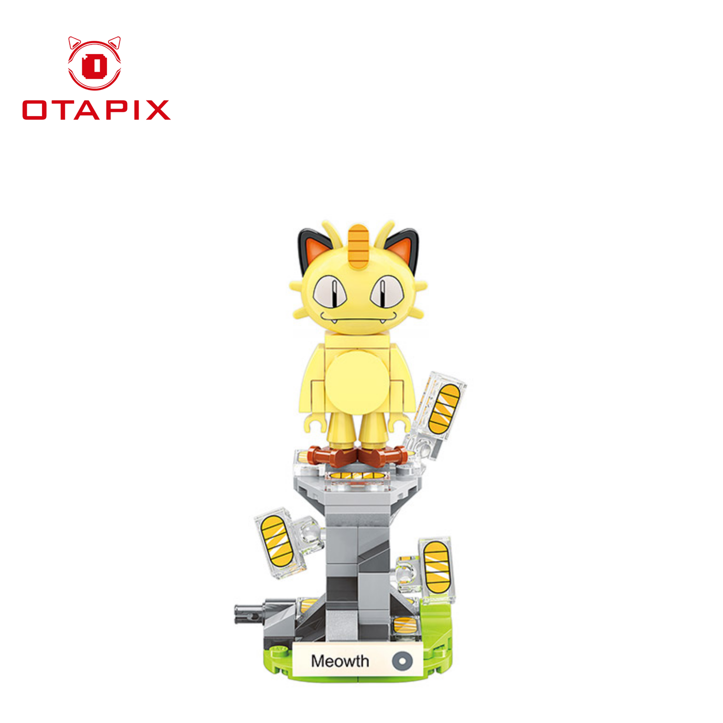 Pokémon Meowth Mini Qman | Set de Bloques Coleccionable | Otapix