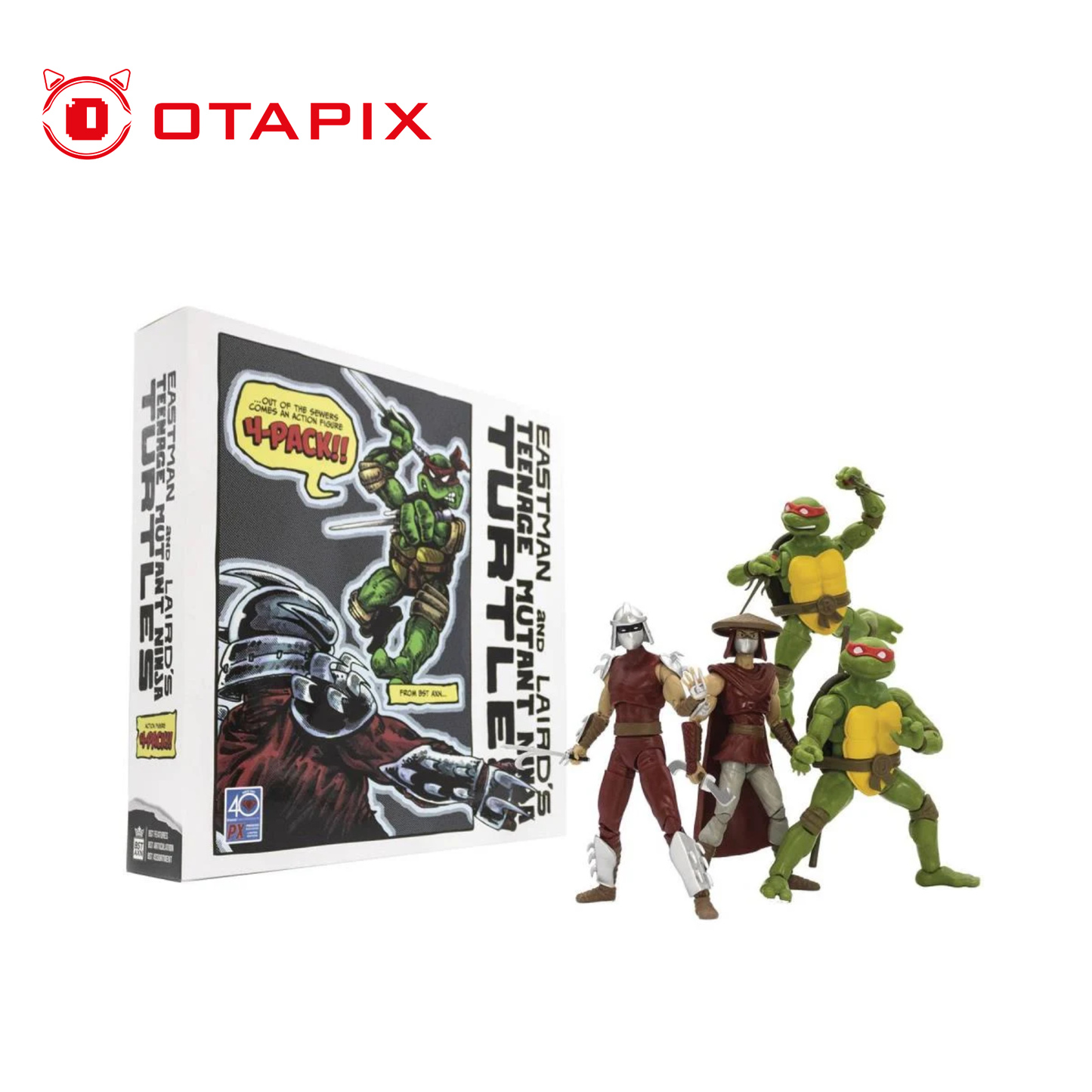 Teenage Mutant Ninja Turtles BST AXN PX Previews Exclusive Classic Comic Four-Pack (Set 2) | Figuras Coleccionables