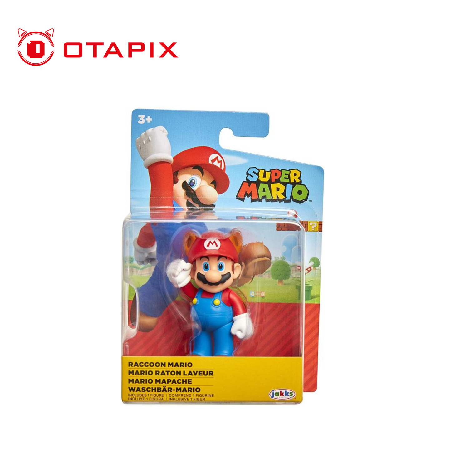 World of Nintendo Raccoon Mario 2.5” | Figura Coleccionable Edición Articulada